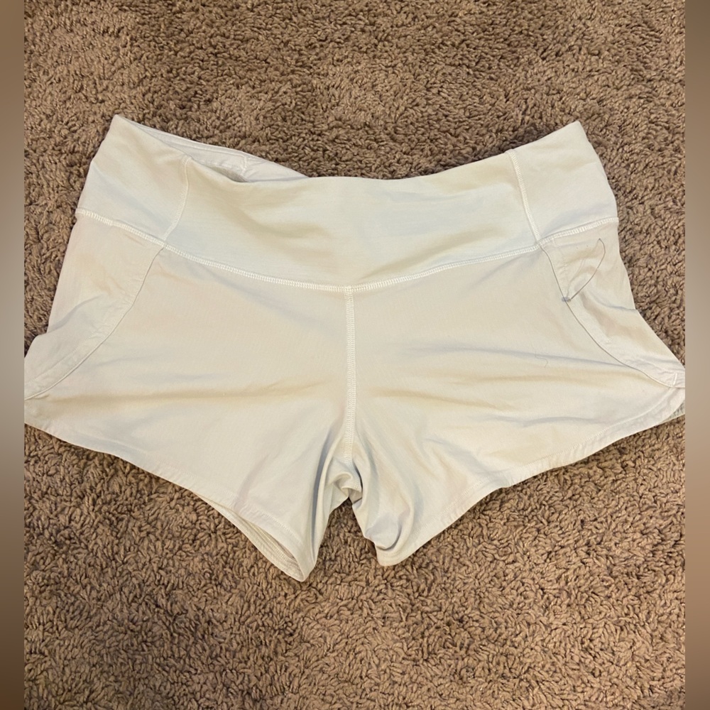 Light blueish gray lululemon shorts